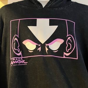 Avatar The Last Airbender Aang Hoodie charcoal grey pink